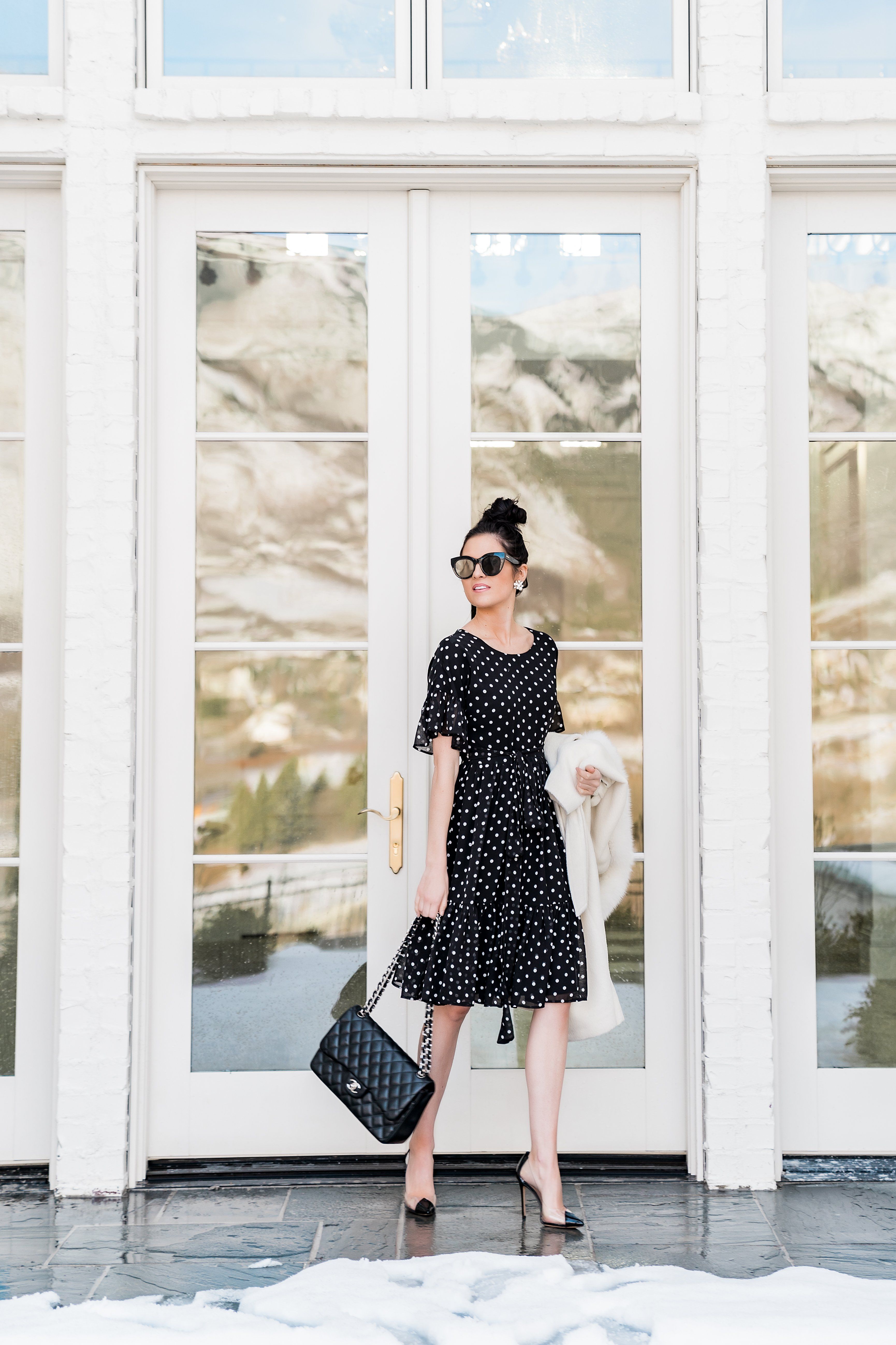 Polka dot day outlet dress