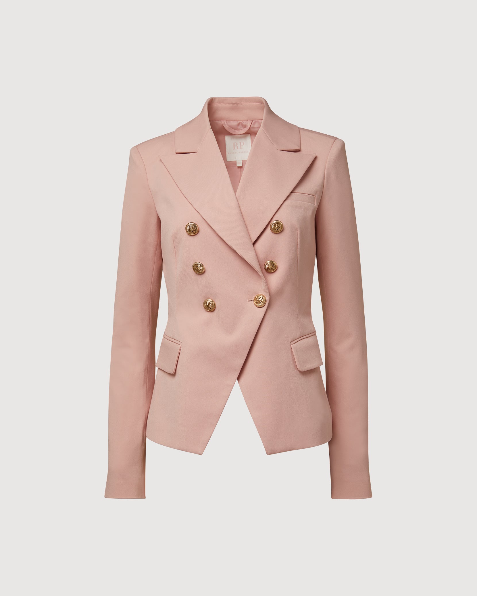 Plus Pink Double Breasted Structured Blazer Dress