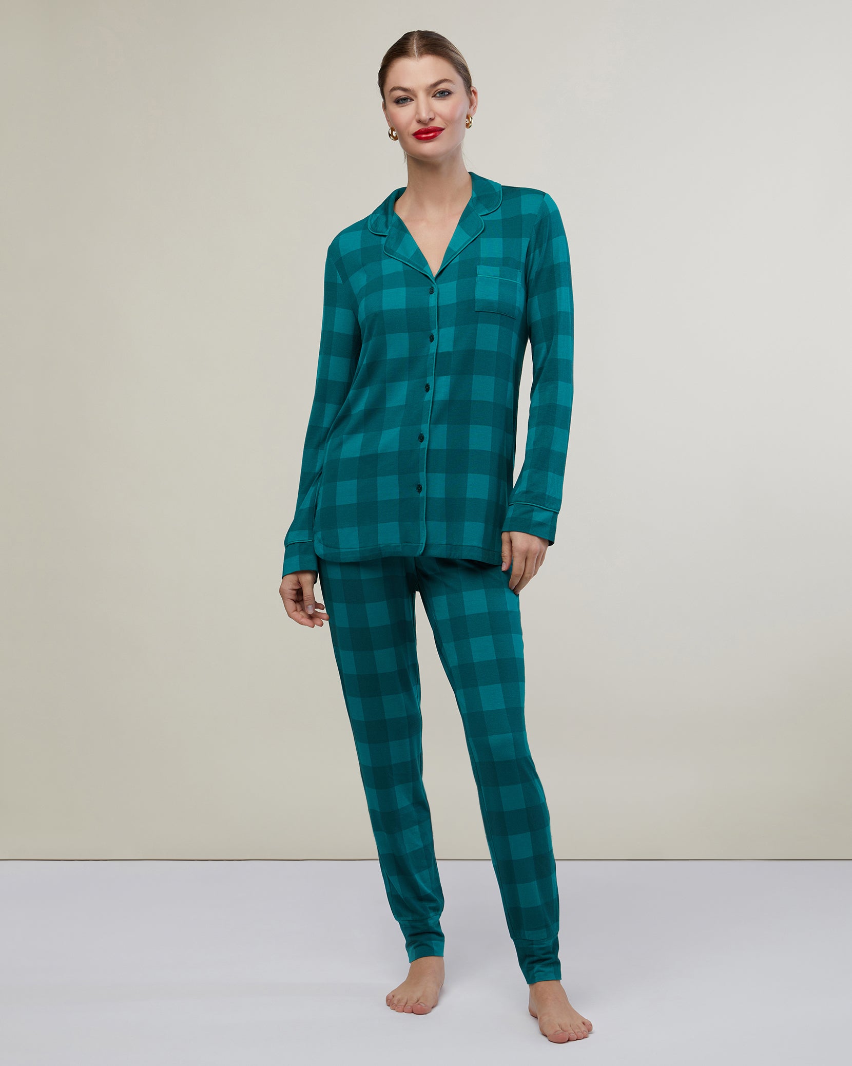 Long Sleeve Pant Jersey Pajamas – Rachel Parcell,