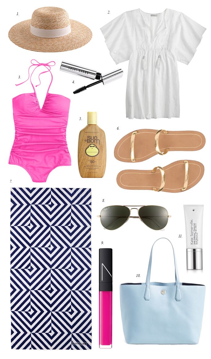 Summer essentials: Headed to the pool...