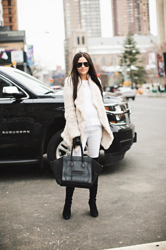 Winter Whites with Pops of Black…