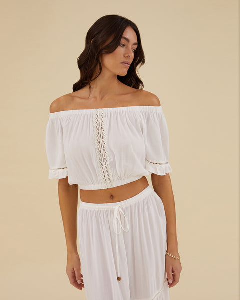 RAFFLE FRILL TOPS (IVORY) – AMOMMA