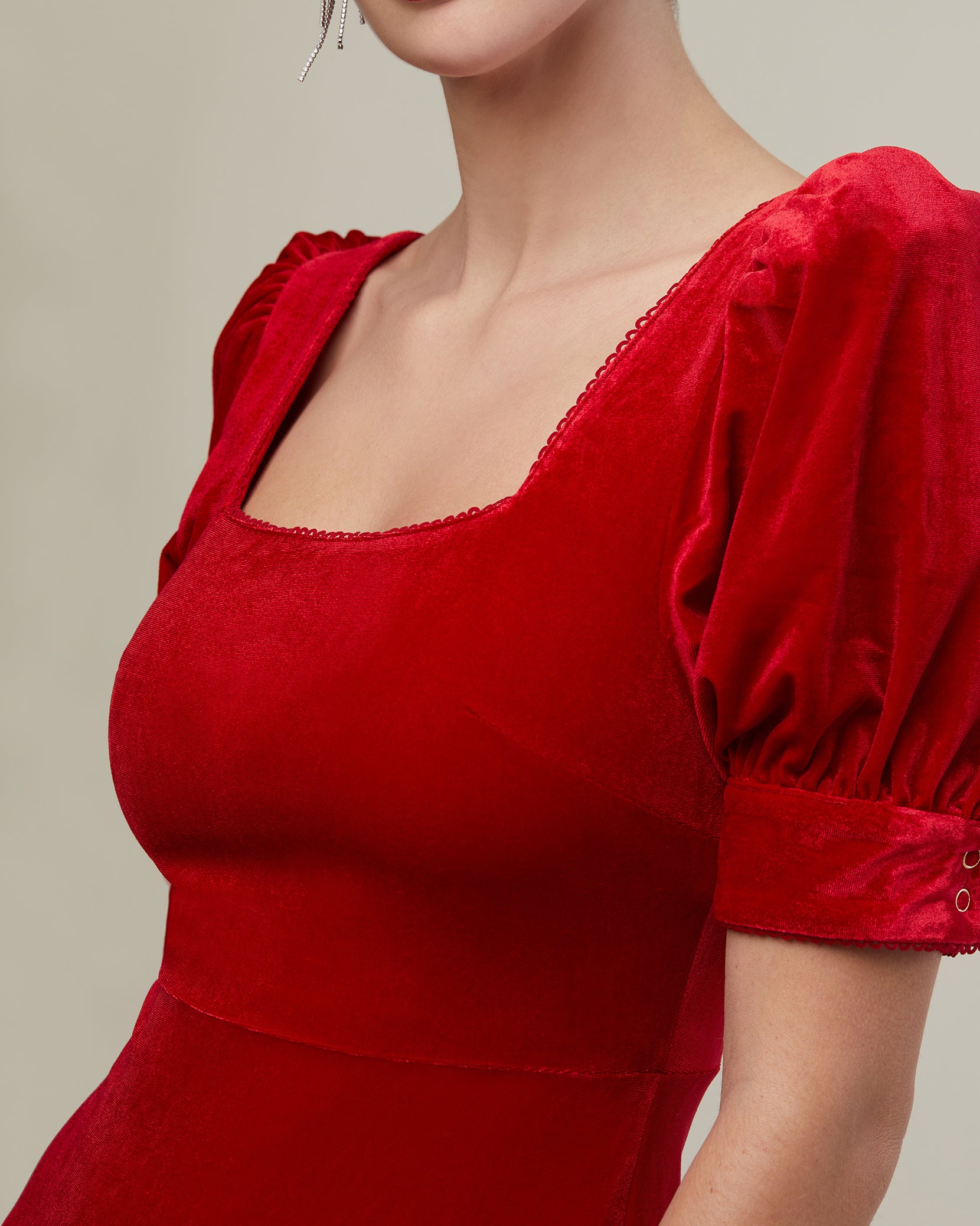 Women's 2 Piece Outfits Skirt Sets Puff Sleeve Peplum Bodycon Midi